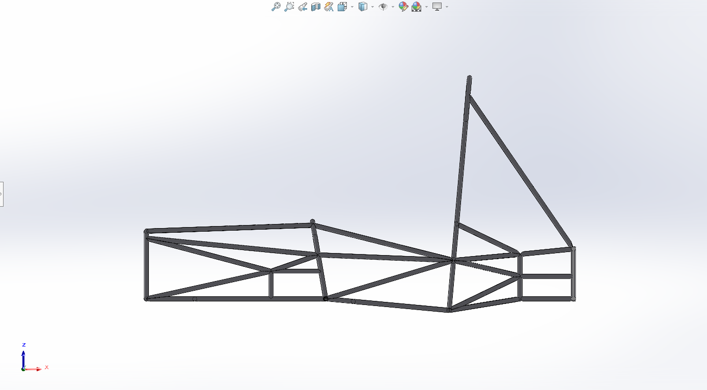 CAD rendering of the chassis